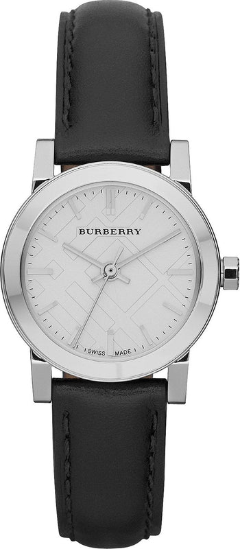 Burberry The City White Dial Black Leather Strap Watch for Women - BU9206 Buy Now By Burberry