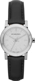 Burberry The City White Dial Black Leather Strap Watch for Women - BU9206 Buy Now By Burberry