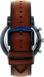 Fossil Neutra Chronograph Blue Dial Brown Leather Strap Watch for Men - FS5791 Buy Now By Fossil