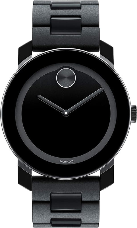 Movado Bold Black Dial Black Steel Strap Watch For Men - 3600047 Buy Now By Movado