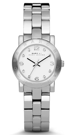 Marc Jacobs Mini Amy White Dial Silver Steel Strap Watch for Women - MBM3055 Buy Now By Marc Jacobs