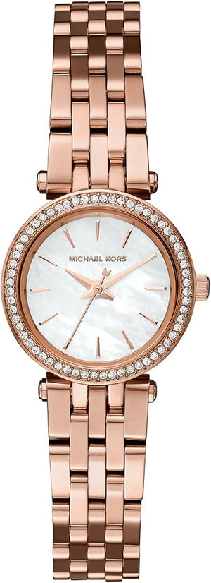 Michael Kors Darci Analog Mother of Pearl Dial Rose Gold Steel Strap Watch For Women - MK3832 Buy Now By Michael Kors