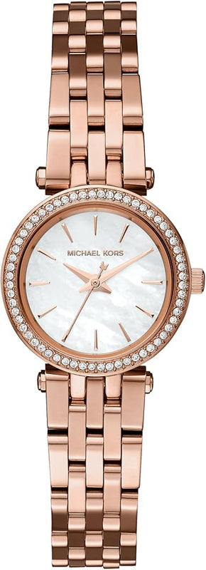 Michael Kors Darci Analog Mother of Pearl Dial Rose Gold Steel Strap Watch For Women - MK3832 Buy Now By Michael Kors