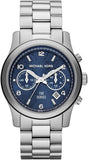 Michael Kors Hunger Stop 100 Series Navy Blue Dial Silver Steel Strap Watch for Women - MK5814 Buy Now By Michael Kors