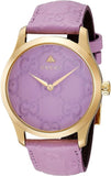 Gucci G Timeless Quartz Lilac Dial Lilac Leather Strap Watch For Women - YA1264098 Buy Now By Gucci