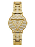 Guess Trend Diamonds Gold Dial Gold Steel Strap Watch for Women - GW0512L2 Buy Now By Guess