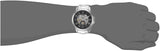 Fossil Grant Skeleton Black Dial Silver Steel Strap Watch for Men - ME3055