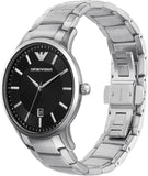 Emporio Armani Renato Quartz Black Dial Silver Steel Strap Watch For Men - AR11181 Buy Now By Emporio Armani