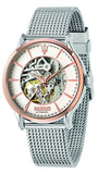 Maserati Epoca Automatic White Dial Silver Mesh Bracelet Watch For Men - R8823118001 Buy Now By Maserati