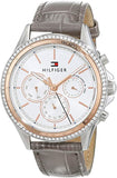 Tommy Hilfiger Ari Diamonds White Dial Grey Leather Strap Watch for Women - 1781980 Buy Now By Tommy Hilfiger