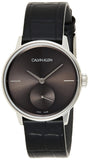 Calvin Klein Accent Black Dial Black Leather Strap Watch for Women - K2Y231C3 Buy Now By Calvin Klein