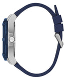 Guess Genesis Multi Function Analog Blue Dial Blue Rubber Strap Watch For Men - W1254G1 Buy Now By Guess