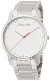 Calvin Klein City Quartz White Dial Silver Steel Strap Watch for Men - K2G2G1Z6 Buy Now By Calvin Klein