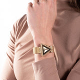 Guess Fame Diamonds Gold Dial Gold Mesh Bracelet Watch for Women - GW0508L2 Buy Now By Guess