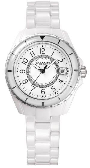 Coach Preston White Dial White Steel Strap Watch for Women - 14503462 Buy Now By Coach