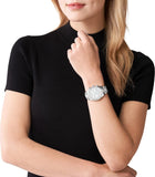 Michael Kors Lexington Chronograph White Dial Silver Steel Strap Watch For Women - MK7243 Buy Now By Michael Kors