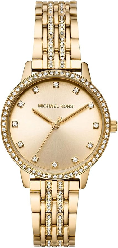 Michael Kors Melissa Quartz Gold Dial Gold Steel Strap Watch for Women - MK4368 Buy Now By Michael Kors