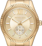Michael Kors Lexington Quartz Gold Dial Gold Steel Strap Watch For Men - MK8947 Buy Now By Michael Kors