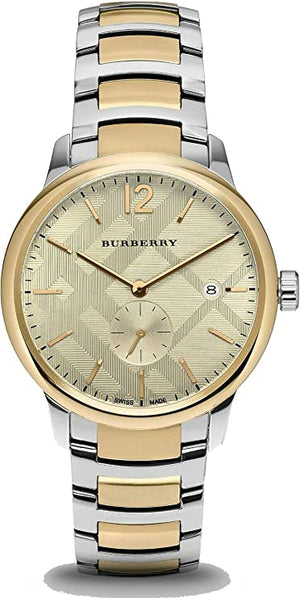 Burberry The Classic Gold Dial Two Tone Steel Strap Watch for Men - BU10011 Buy Now By Burberry