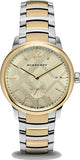 Burberry The Classic Gold Dial Two Tone Steel Strap Watch for Men - BU10011 Buy Now By Burberry