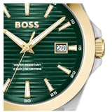 Hugo Boss Strike Green Dial Silver Steel Strap Watch for Men - 1514173 Buy Now By Hugo Boss