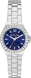 Michael Kors Lennox Three-Hand Blue Dial Silver Steel Strap Watch For Women - MK7397 Buy Now By Michael Kors
