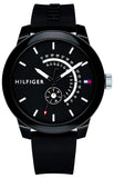 Tommy Hilfiger Denim Quartz Black Dial Black Rubber Strap Watch for Men - 1791483 Buy Now By Tommy Hilfiger