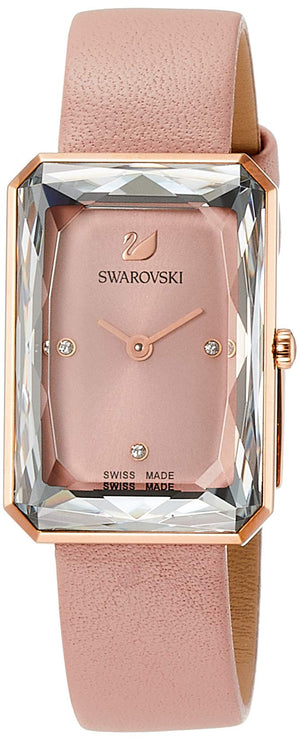 Swarovski Uptown Pink Dial Pink Leather Strap Watch for Women - 5547719 Buy Now By Swarovski
