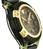 Versace Icon Active Chronograph Gold Dial Black Silicone Strap Watch For Men - VEZ700321 Buy Now By Versace