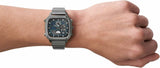 Fossil Retro Analog-Digital Black Dial Grey Steel Strap Watch for Men - FS5892 Buy Now By Fossil