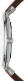Fossil Minimalist Off White Dial Brown Leather Strap Watch for Men - FS5306 Buy Now By Fossil