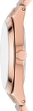 Michael Kors Channing Quartz Rose Gold Dial Rose Gold Steel Strap Watch For Women - MK6624 Buy Now By Michael Kors