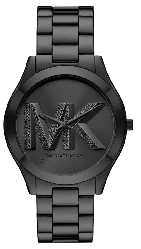 Michael Kors Slim Runway Analog Black Dial Black Steel Strap Watch For Women - MK4734 Buy Now By Michael Kors