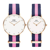 Daniel Wellington Classy Winchester White Dial Two Tone NATO Strap Watch For Women - DW00100077 Buy Now By Daniel Wellington
