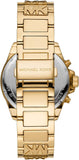 Michael Kors Wren Chronograph Gold Dial Gold Steel Strap Watch for Women - MK6952 Buy Now By Michael Kors