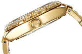 Guess Viva Diamonds Gold Dial Gold Steel Strap Watch for Women - W0111L2 Buy Now By Guess