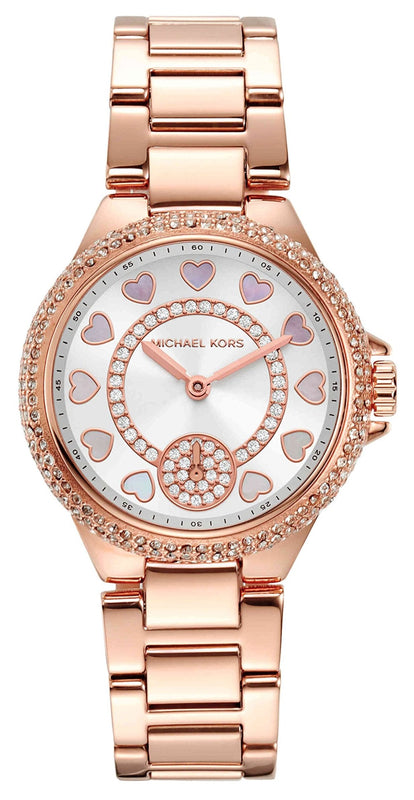 Michael Kors Camille Multifunction White Dial Rose Gold Steel Strap Watch For Women - MK4700 Buy Now By Michael Kors