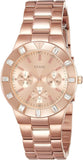 Guess Glisten Multifunction Quartz Rose Gold Dial Rose Gold Steel Strap Watch For Women - W16017L1 Buy Now By Guess