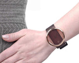 Calvin Klein Glam Transparent Dial Brown Leather Strap Watch for Women - K9423303 Buy Now By Calvin Klein
