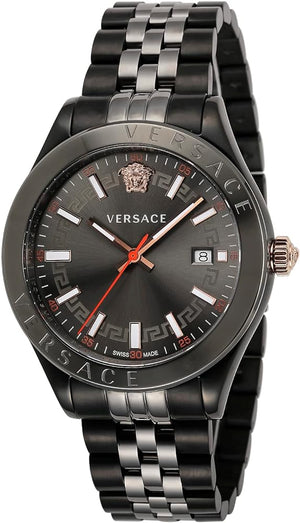 Versace Hellenyium Analog Black Dial Black Steel Strap Watch For Men - VEVK00320 Buy Now By Versace