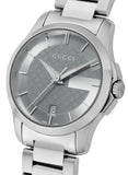 Gucci G Timeless Grey Dial Silver Steel Strap Watch For Women - YA126522 Buy Now By Gucci