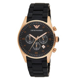 Emporio Armani Sportivo Black Dial Black Steel Strap Watch For Men - AR5905 Buy Now By Emporio Armani