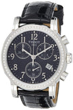 Tissot Dressport Diamonds Black Dial Black Leather Strap Watch for Women - T050.217.16.057.01 Buy Now By Tissot
