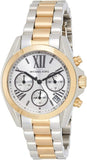 Michael Kors Bradshaw Chronograph Silver Dial Two Tone Steel Strap Watch For Women - MK5912 Buy Now By Michael Kors