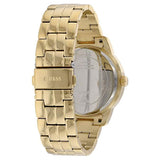 Guess Dazzler Diamonds Silver Dial Gold Steel Strap Watch for Women - W0335L2 Buy Now By Guess
