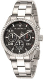 Maserati Competizione Chronograph Black Dial Silver Steel Strap Watch For Men - R8853100012 Buy Now By Maserati