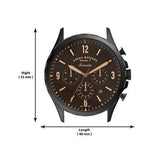 Fossil Forrester Chronograph Black Dial Brown Leather Strap Watch for Men - FS5608 Buy Now By Fossil