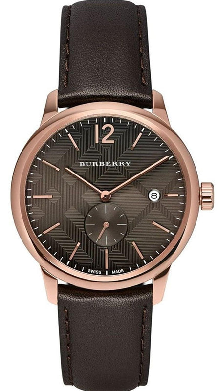 Burberry The Classic Brown Dial Brown Leather Strap Watch for Men - BU10012 Buy Now By Burberry