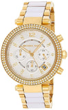 Michael Kors Parker White Dial Two Tone Steel Strap Watch for Women - MK6119 Buy Now By Michael Kors