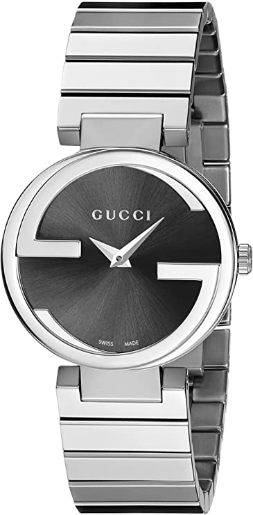 Gucci Interlocking G Quartz Black Dial Black Steel Strap Watch For Women - YA133502 Buy Now By Gucci
